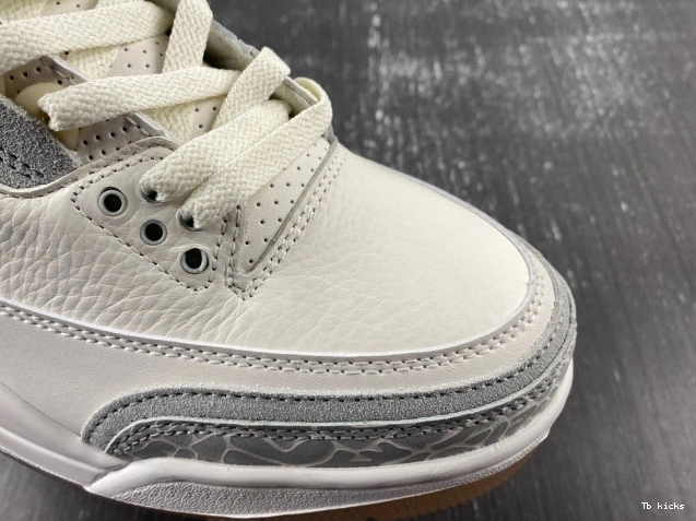 Rep TBK Craft Jordan Air 3 Ivory FJ9479-100 0714